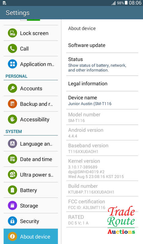 SAMSUNG GALAXY Tab 3 LITE  (7 inch, 8GB) - SM -T116