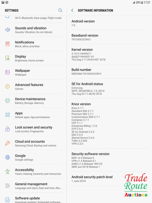 Samsung Galaxy Tab S2 9.7 - SM-T815