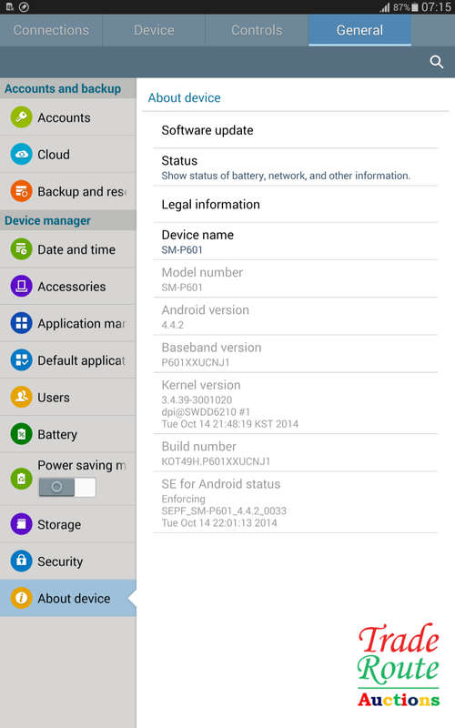 Samsung Galaxy Note 10.1 3G  32GB - SM-P601 Tablet TouchScreen