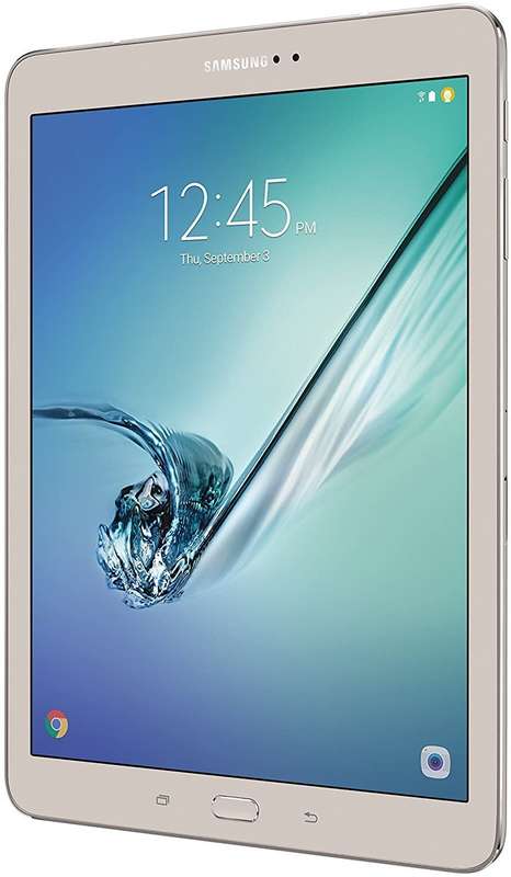 Samsung Galaxy Tab S2 SM-T819-9.7 Inch, 32GB, 4G LTE, Gold - Tiny Crack in outer Glass
