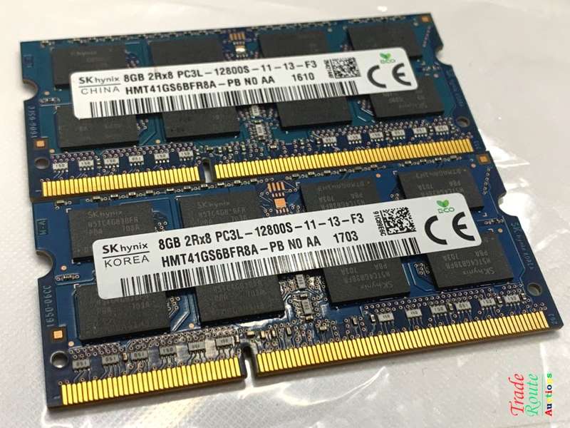 SK HYNIX 1x 8GB DDR3 RAM PC3L-12800S 1600Mhz LAPTOP RAM - HMT41GS6BFR8A