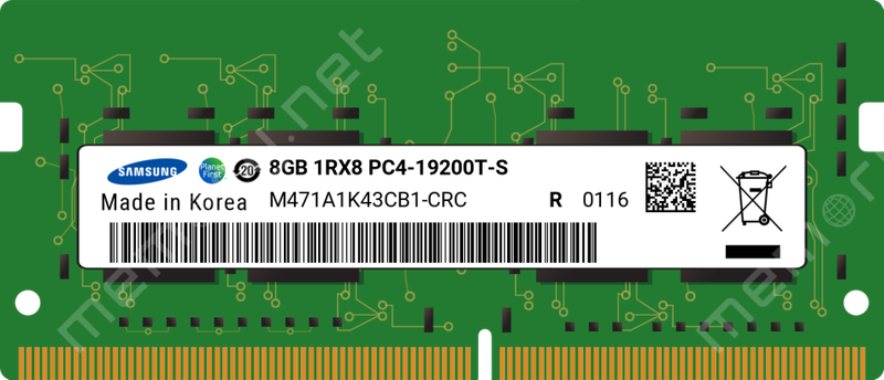 SAMSUNG 8GB DDR4 RAM - M471A1K43CB1-CRC PC4 2400T Memory Module Laptop RAM