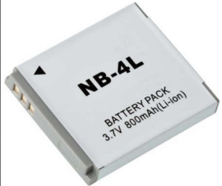 Replacement NB-4L Battery for Canon IXUS 80IS, IXUS 75, IXUS 70, IXUS 65,IXUS 60, IXUS 55, IXUS 30