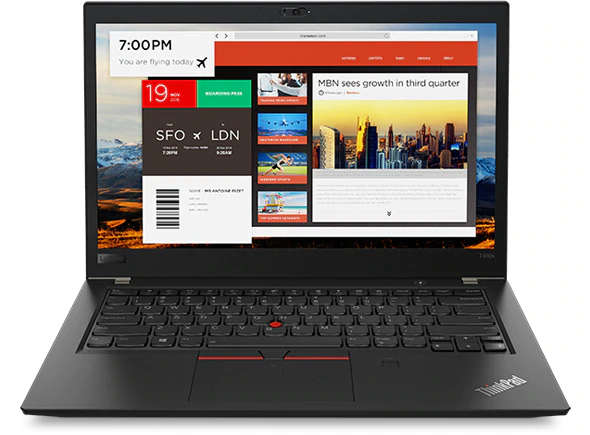 LENOVO THINKPAD T480s Laptop | CORE i5 8250U 8th Gen 1.6GHz | 20GB RAM | 512GB SSD - Faulty Battery