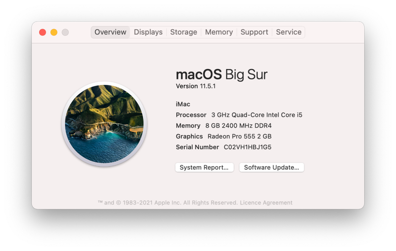 iMAC Stylish | 21.5 INCH | Core i5  RETINA 4K 2017 * ULTRASLIM * Radeon Pro 2GB Graphics * BIG SUR