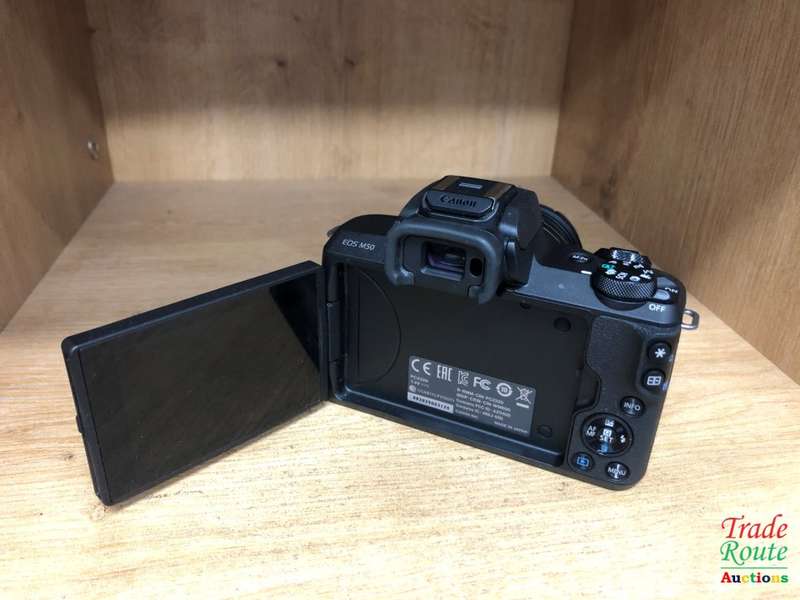 Canon EOS M50 24.1MP Mirrorless Camera with 15-45mm IS STM Lens - Black