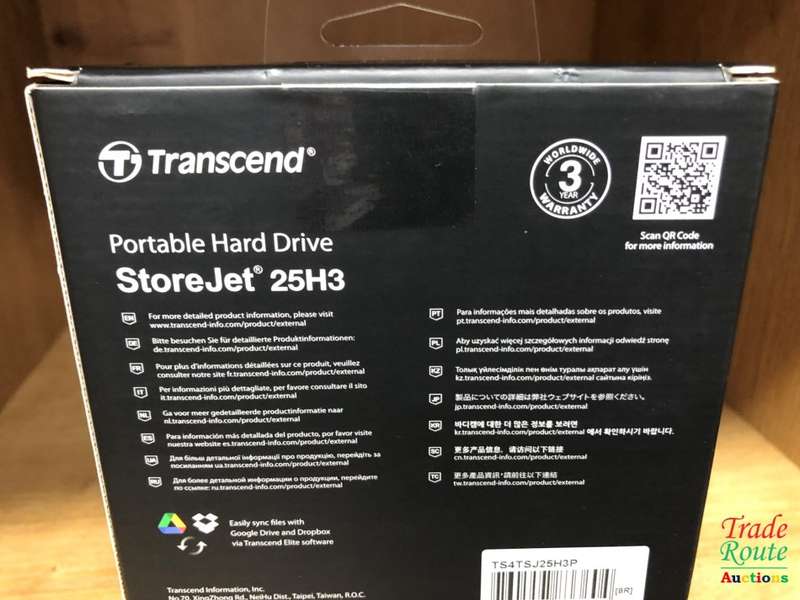 Transcend StoreJet 25H3 2.5 USB 3.1 4TB External HDD Hard Drive [OPEN BOX - NEW]