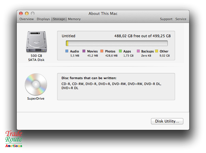 MacBook Pro 13.3-inch | Core i5 2.5GHz | 4GB RAM | 500GB HDD | MD101 | INTEL HD GRAPHICS