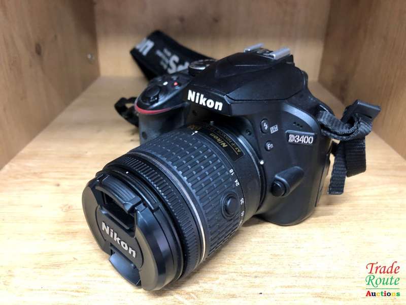 Nikon D3400 24.2 MP CMOS Digital SLR Camera body + Nikon AF-P 18-55 VR Lens Kit