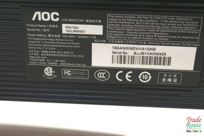 AOC 18.5-Inch LCD Monitor | 1366 X 768 RESOLUTION | N941SW