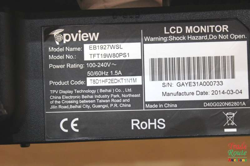 TOPVIEW 18.5-inch LED Monitor 1366 x 768 Resolution - Computer Monitor