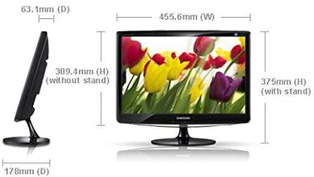 Samsung B1930N 18.5` Widescreen LCD Monitor (High Gloss Black)