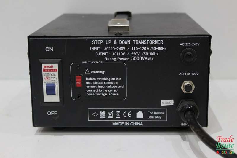 STEP UP 110V TO 220V & STEP DOWN 220V TO 110V TRANSFORMER - ELC T-5000