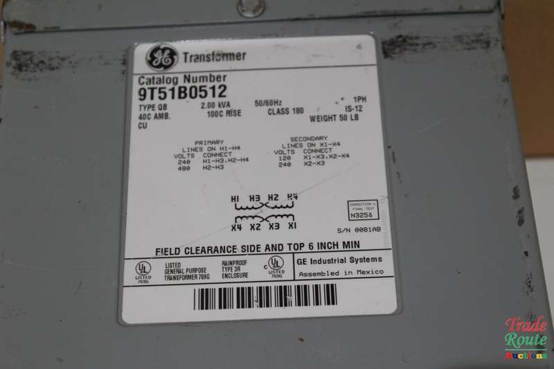 GE TRANSFORMER  TYPE QB 9T51B0512 - General Electronics Transformer 9T51B0512 as per Pictures