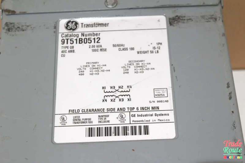 GE TRANSFORMER  TYPE QB 9T51B0512 - General Electronics Transformer 9T51B0512 as per Pictures