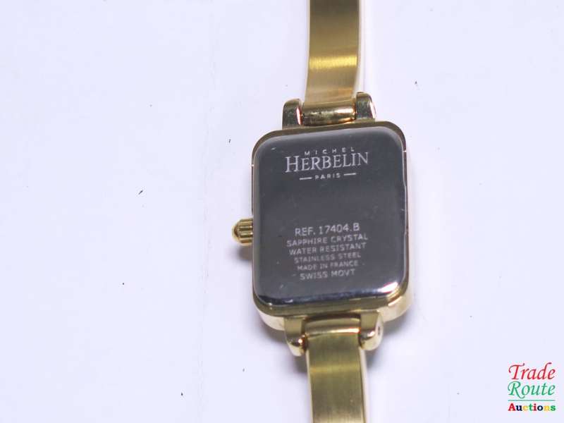 Michel Herbelin Gold Plated Ladies Watch - 17404-BP08 - unworn DEMO Boxed