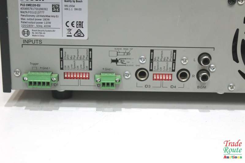 Bosch Plena Mixer Amplifier - PLE-1ME120-EU