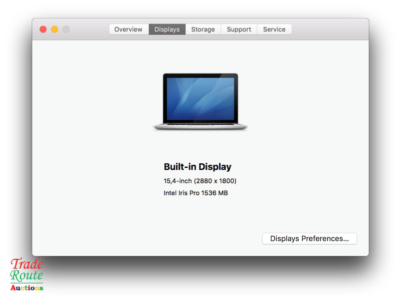 Apple MacBook Pro 15.4-inch Retina Display | Core i7 2.2GHz | 16GB RAM | 256GB SSD - FAULTY LCD