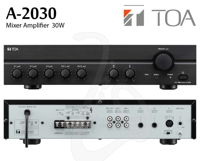 TOA  PA  Amplifier A-2030 CE Amp 30W