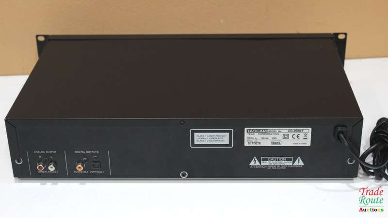 Tascam CD-200BT Rackmount CD Player With Bluetooth Receiver