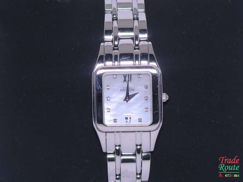 Michel Herbelin Women`s Watch Stainless Steel Bracelet Mother of Pearl Dial - 17427.1 - unworn DEMO