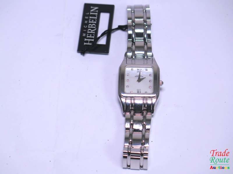 Michel Herbelin Women`s Watch Stainless Steel Bracelet Mother of Pearl Dial - 17427.1 - unworn DEMO