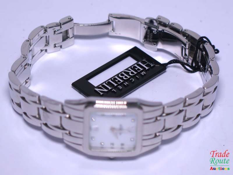 Michel Herbelin Women`s Watch Stainless Steel Bracelet Mother of Pearl Dial - 17427.1 - unworn DEMO