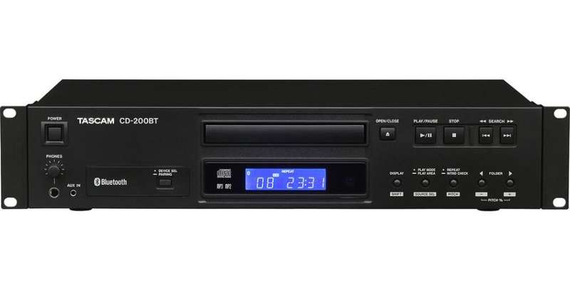 Tascam CD-200BT Rackmount CD Player With Bluetooth Receiver