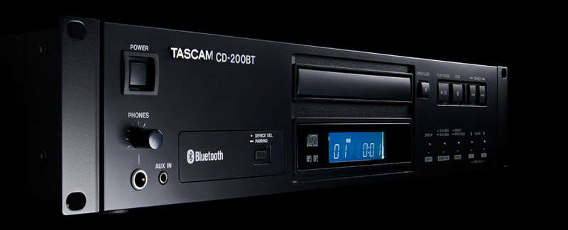 Tascam CD-200BT Rackmount CD Player With Bluetooth Receiver