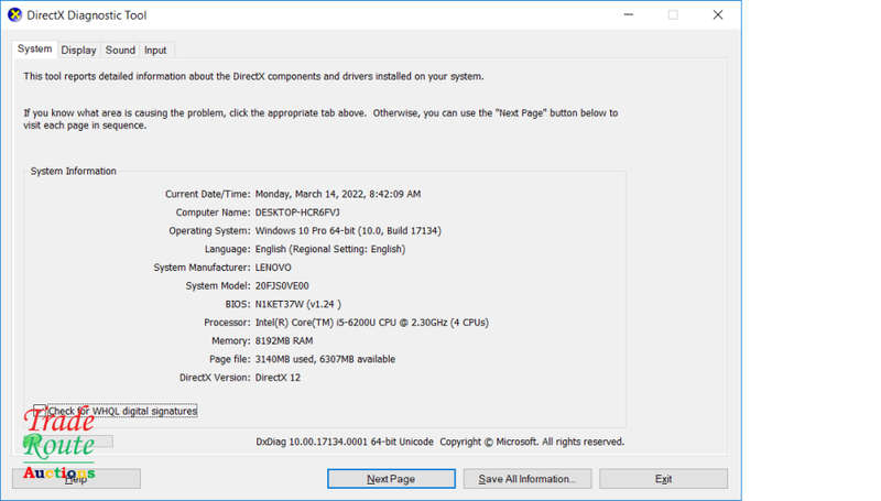LENOVO THINKPAD T560 FULL HD 15.6 inch LAPTOP | CORE i5 6200U 6th Gen 2.3GHz | 8GB RAM | 500GB HDD