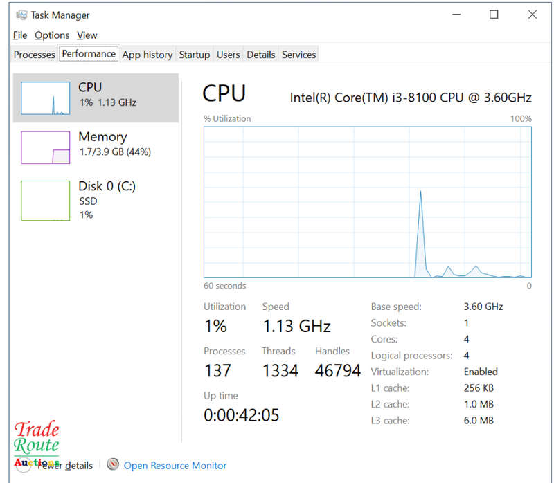 Lenovo V530s SFF Small form factor Desktop PC | CORE i3-8100 8th Gen 3.6GHz | 4GB RAM | 256GB SSD