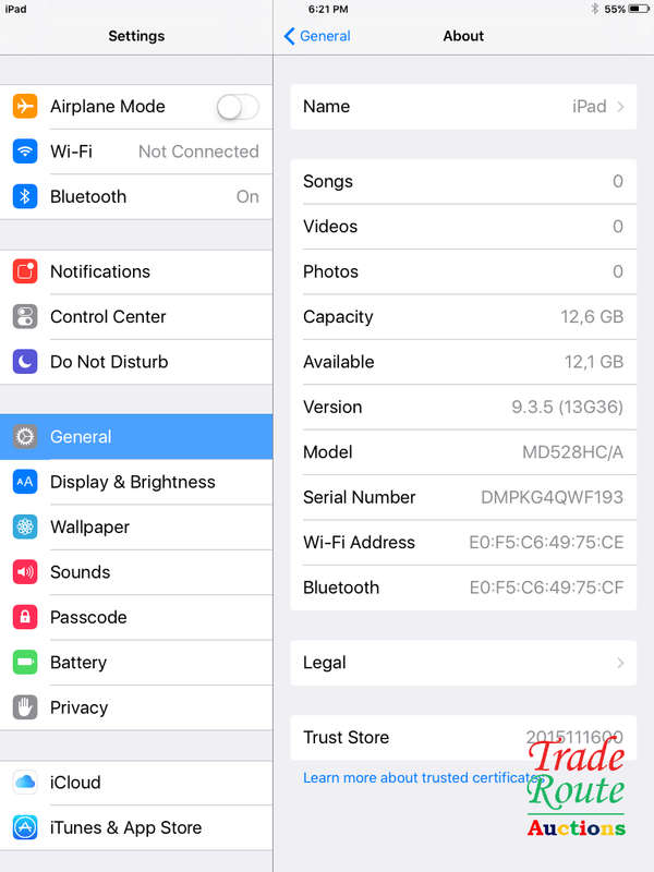 IPAD MINI 1 | 16GB | WiFi | SPACE GREY | MD528HC/A | A1432 | APPLE | 7.9 inch Tablet * iPad Mini*