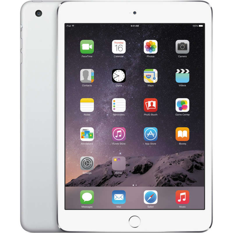 Apple iPad Mini 3 Wi-Fi 16GB White MGNv2HC/A A1599 - TouchScreen Tablet