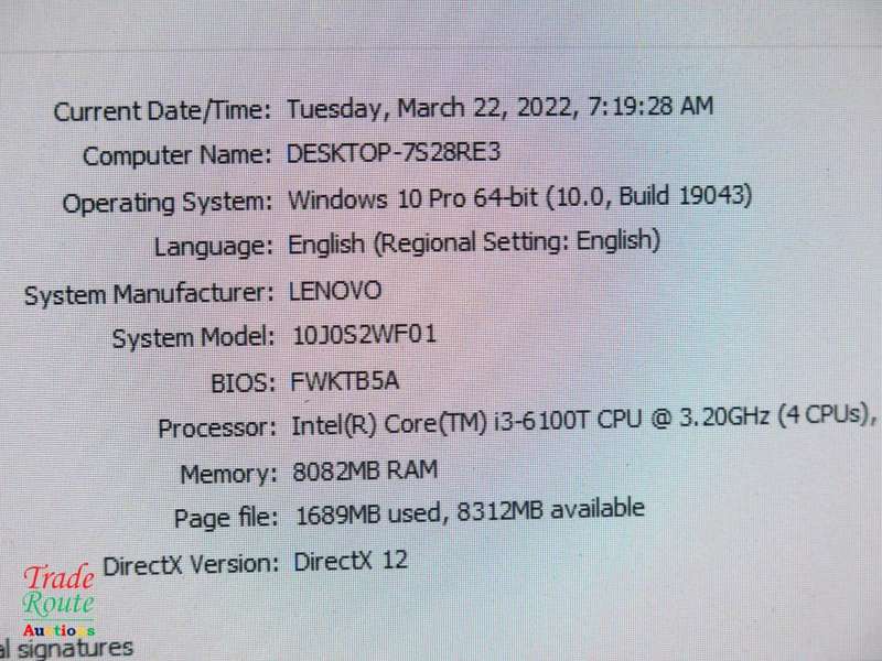 LENOVO M700 TINY Desktop PC Computer | CORE i3 6100T 6th Gen 3.2GHz | 8GB RAM | 500GB HDD