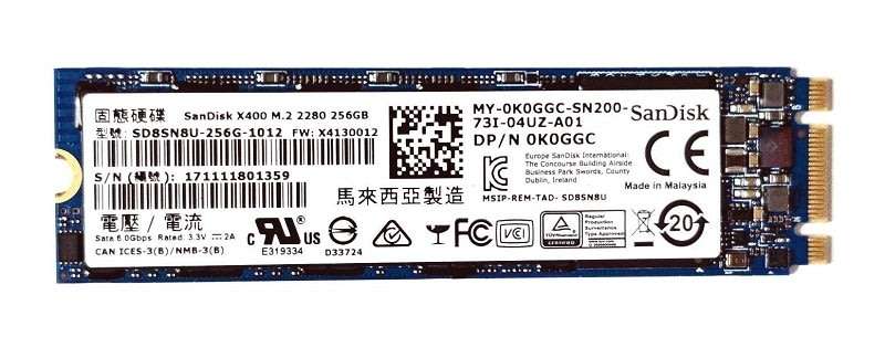 SanDisk X400 M.2 2280 256GB Solid State Drive