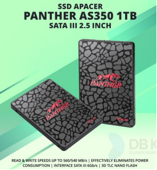 ** Brand New ** Apacer AS350 Panther 1TB 2.5" SATA III Internal Solid State Drive SSD ** Super Fast