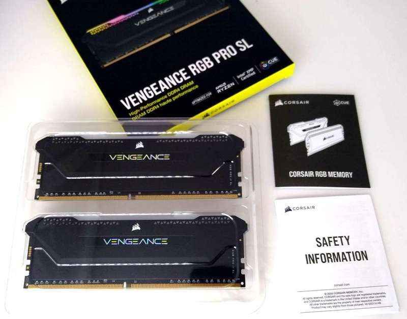Corsair VENGEANCE RGB PRO SL 32GB (2x16GB) 3200MHz DDR4 CL16 Desktop Gaming Memory