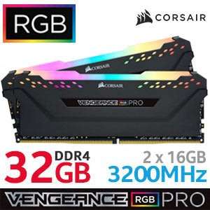 Corsair VENGEANCE RGB PRO SL 32GB (2x16GB) 3200MHz DDR4 CL16 Desktop Gaming Memory