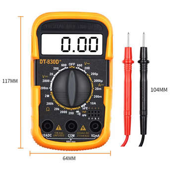 DT830D+Digital Multimeter Voltage Ampere Meter