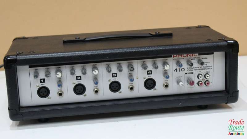 Phonic Powerpod 410 100W 4-Channel Powered Amplifier Mixer - 4 mic/line input channels