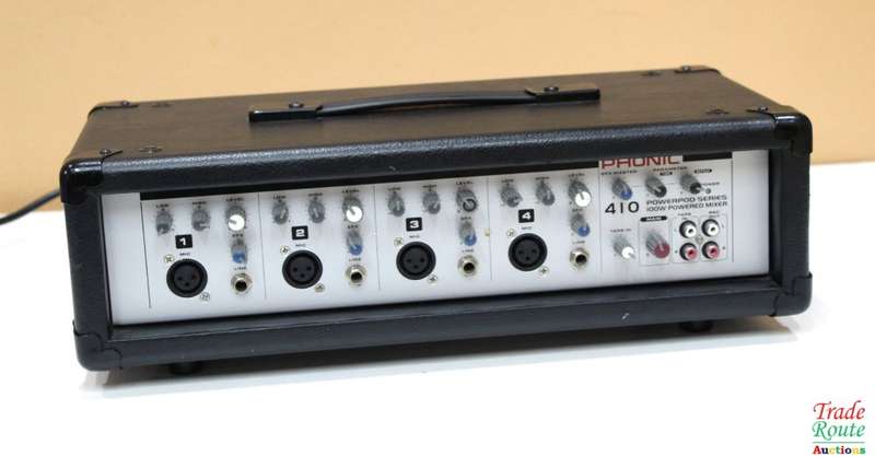 Phonic Powerpod 410 100W 4-Channel Powered Amplifier Mixer - 4 mic/line input channels