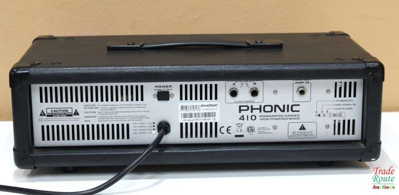 Phonic Powerpod 410 100W 4-Channel Powered Amplifier Mixer - 4 mic/line input channels