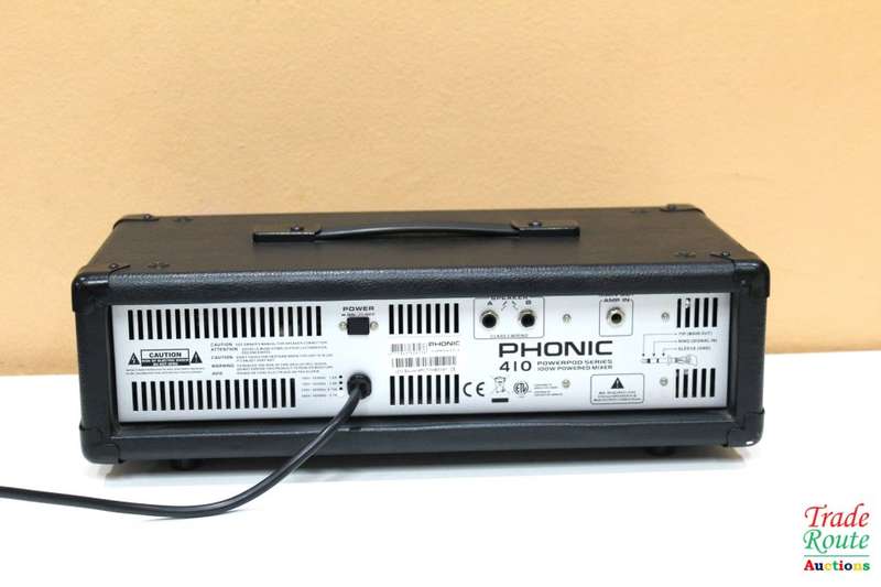 Phonic Powerpod 410 100W 4-Channel Powered Amplifier Mixer - 4 mic/line input channels