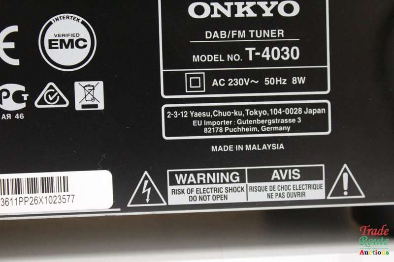 Onkyo T-4030 DAB FM Tuner [ Digital Audio Broadcast ]
