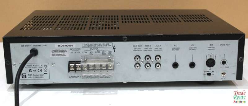TOA PA Amplifier A-2120 CE Amp 120W [ ONE KNOB MISSING ] R 5000 Value