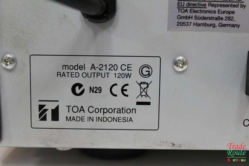 TOA PA Amplifier A-2120 CE Amp 120W [ ONE KNOB MISSING ] R 5000 Value