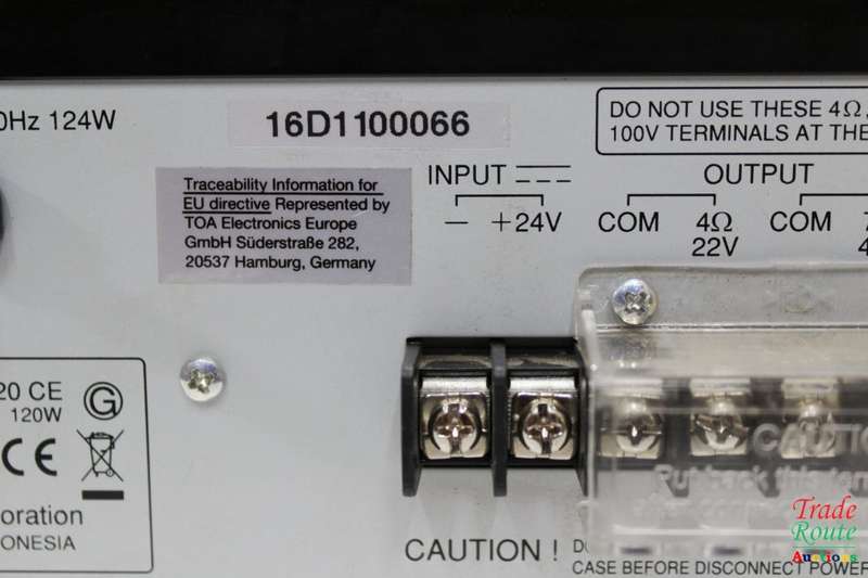 TOA PA Amplifier A-2120 CE Amp 120W [ ONE KNOB MISSING ] R 5000 Value