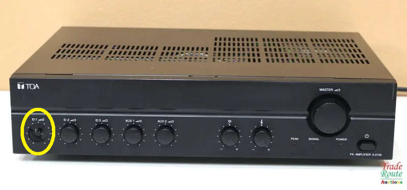 TOA PA Amplifier A-2120 CE Amp 120W [ ONE KNOB MISSING ] R 5000 Value