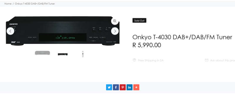 Onkyo T-4030 DAB FM Tuner [ Digital Audio Broadcast ]