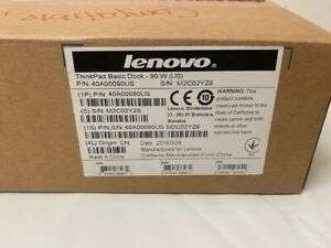 Lenovo ThinkPad Basic Dock Type 40A0 USB 3.0 VGA Docking Station 40A00090SA with 90W AC Adapter